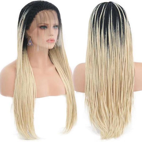 Lala Hair 1b613wig Synthetic Lace Frontal Wigs With Baby Hairs Braid Glueless Synthetic Braid Hairsuper Good Wig Collection Ponytail Hairpieces From