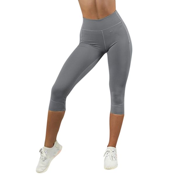 

2019 new women's fashion solid high waist leggings running sports gym athletic pantspencil stretch skinny streetwear, Black;white