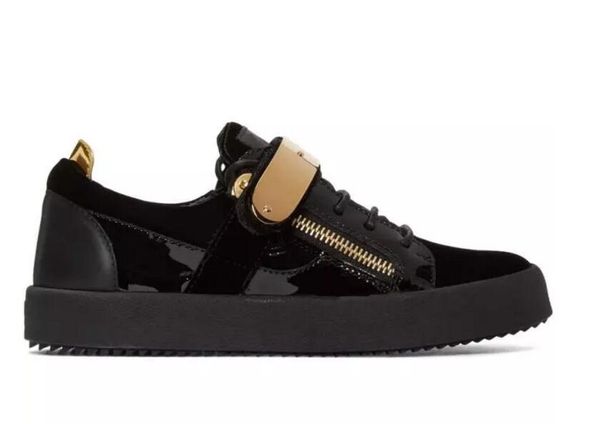 

2019 new designer brand low casual shoes sneakers men women's leather flats comfort pretty extremely durable stability shoes, Black