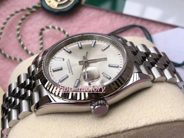 

лучших высокого качества новую модель часов 126234 126334 ссылка 40мм нержавеющая сталь ета 2813 движение запас хода автоматическая мужские, Slivery;brown