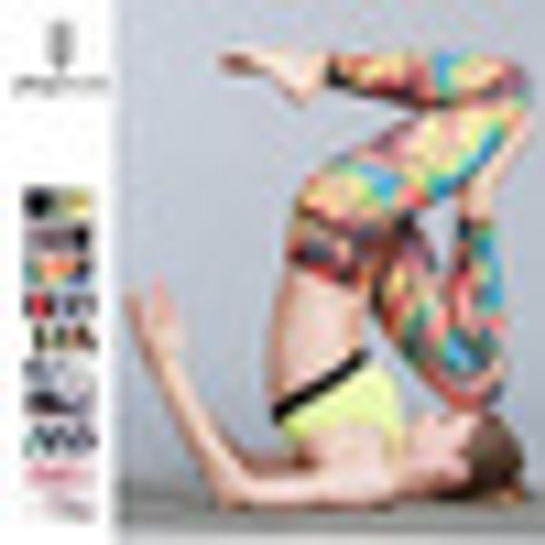 

latest fashion printing fitness yoga pants slim high waist tummy control sport leggings gym elastic for women running jogging, White;red
