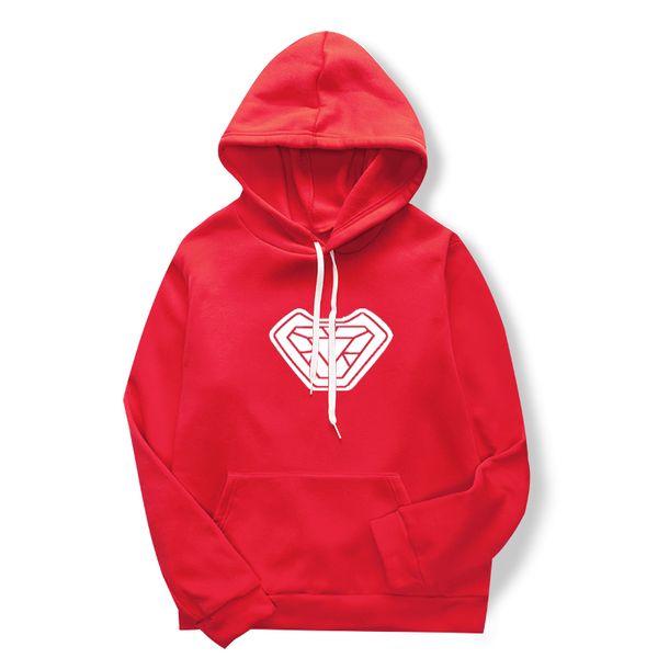 

2019 new red men's/women's printed sports hoodies hip-hop men's long-sleeved hoodies slim fitted sweatshirts, Black