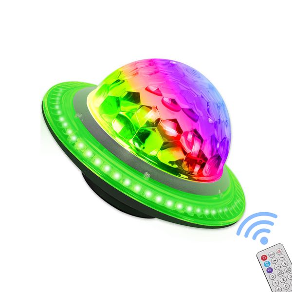 

rgb этап свет большой магический шар светодиодные красочный вращающийся кристалл магический шар света нло bluetooth музыка аудио свет