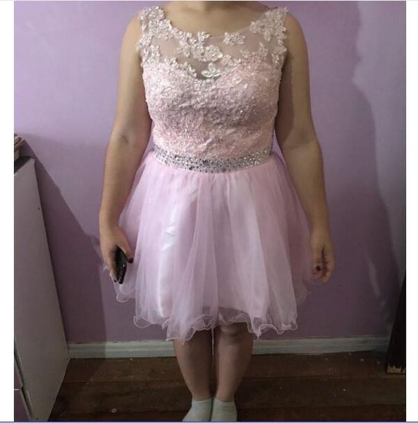 

short homecoming dresses 2020 appliques beading vestidos cortos special occasion graduation dress pink prom gowns elegant, Red