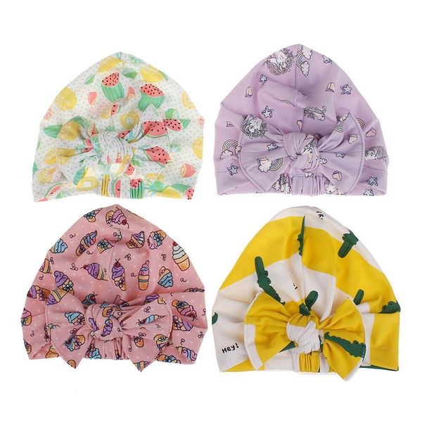 

kids boy girl swimming cap turban bow waterproof protect ears long hair swimming cap sports hat
