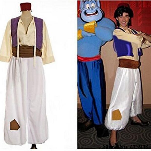 

genie costume pants for men kids magi aladdin jasmine and aladdin costumes for adults cosplay princess, Black;red