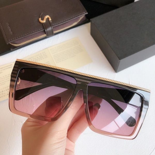 

1038 fashion pop song designer glasses ladies simple casual style sunglasses and case, White;black