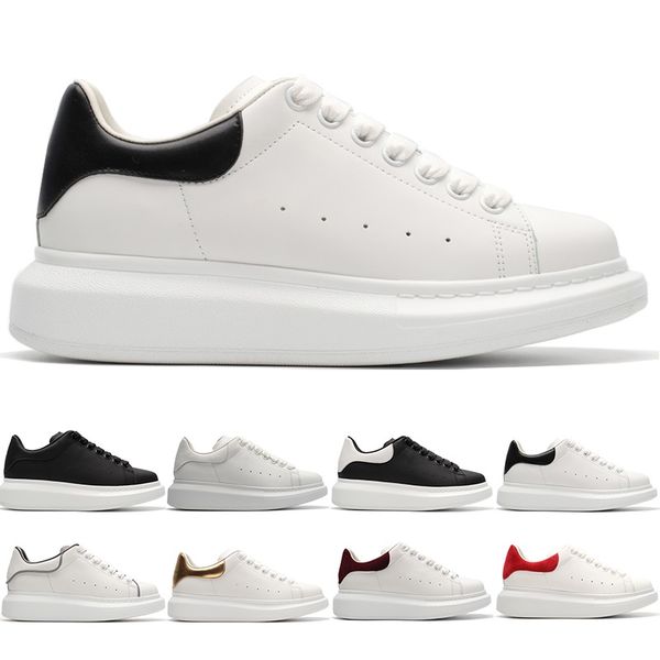 

designer casual shoes boy girl men women white black gold red leather shoe classical platform trainer sneakers size 36-44