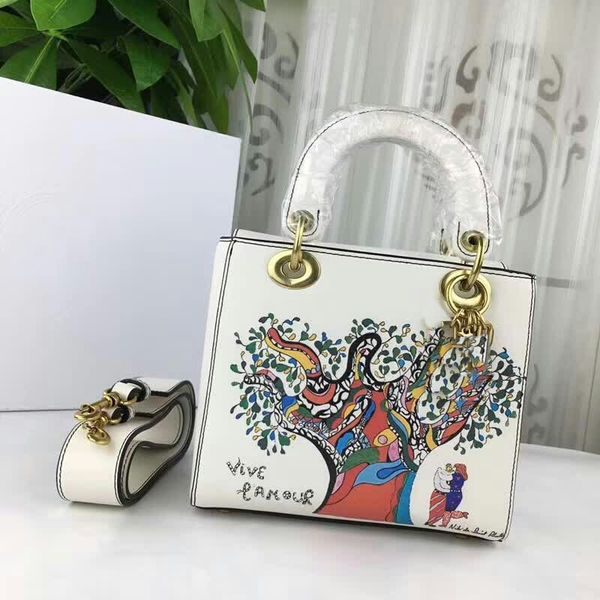 

2019 fashion luxury designer handbags woman shoulder bag classic pattern cowhide genuine leather ladies bucket purse