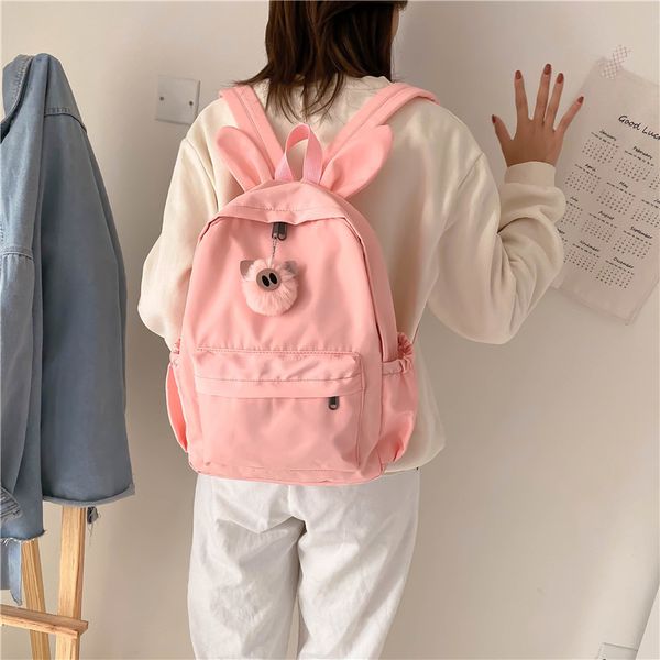 

2020 new backpack lady cute student simple backpack women