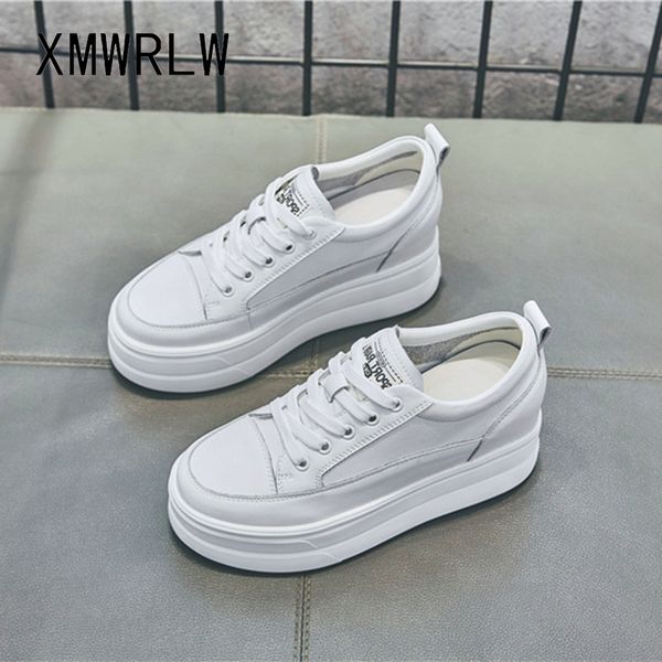 

xmwrlw women flat platform shoes thick sole chunky sneakers for women spring autumn casual platform shoes female chunky sneakers, Black