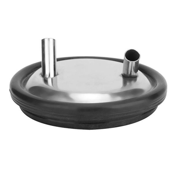 

practical stainless steel milk bucket lid with two open entrances and gasket for milking machine cow sheep milking supplies