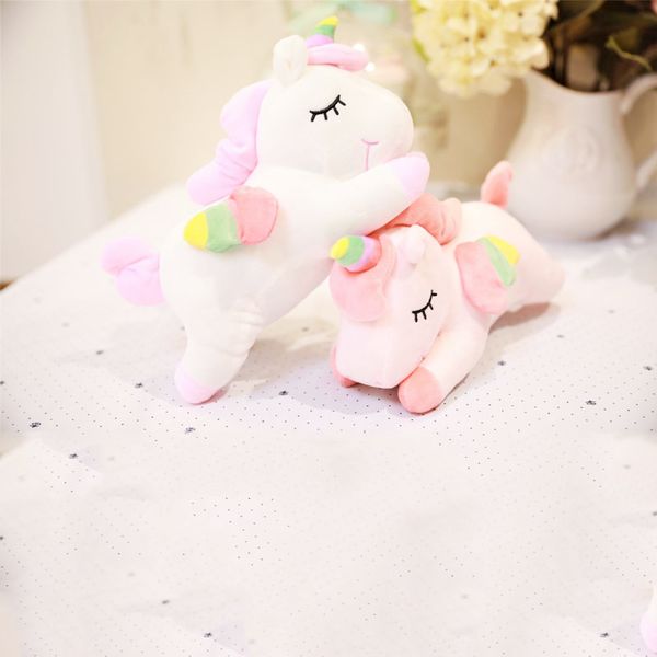 

2pcs soft unicorn plush toy baby kids appease sleeping pillow doll animal stuffed plush toy birthday gifts for girls children