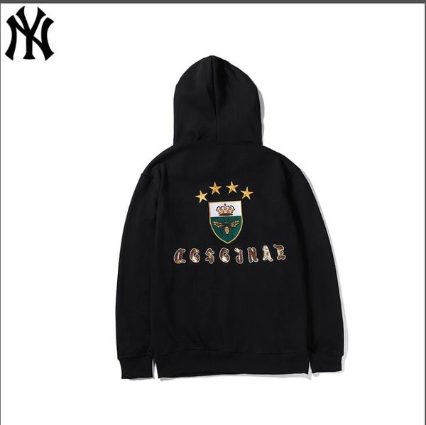 

флис повседневный мужской толстовки толстовка прохладный hip pop пуловер hip hop punk mens sportwear пальто jogger tracksuit моды, Black