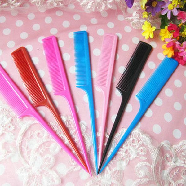 

rat tail teasing comb greensalon professional beauty tools volt peigne a longue queue rat tail hairclippers2011 exfvb, Silver