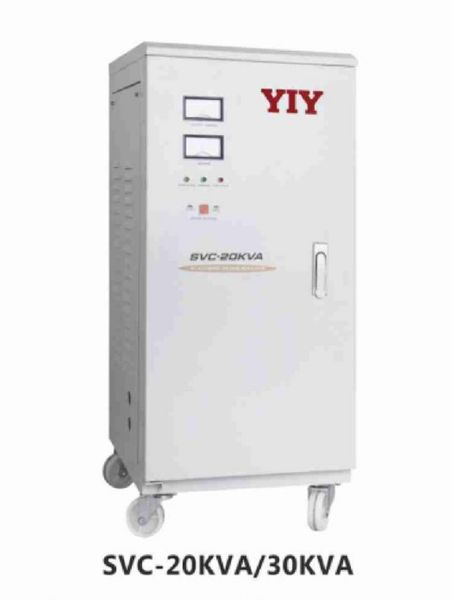 

svc-30kva vertical ac automatic voltage regulator stabilizer/servo type/wide input voltage range/split phase/support customize/in stock/ce