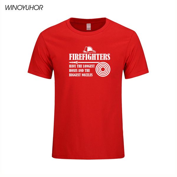 

fire fighters t shirt men summer casual short sleeve t-shirt cotton funny fireman gift camisetas tshirt man, White;black