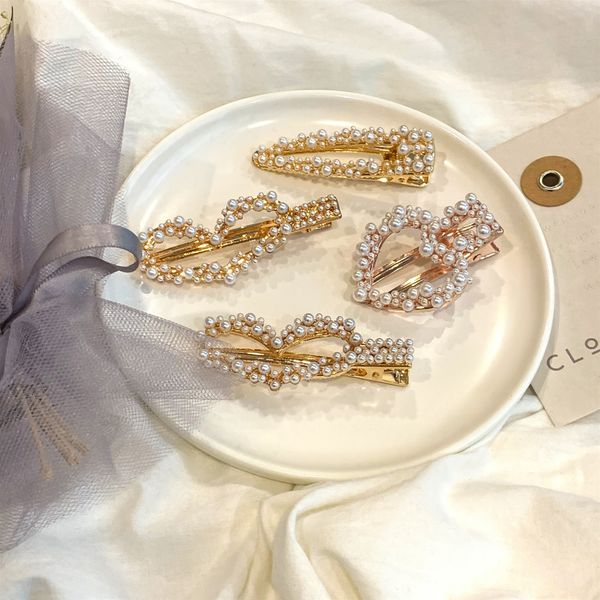 

свадеб бисером жемчужные clips подарок женщина леди ювелирных алмазов волос barrettes заколка для невесты действует инициация окончания qm-7, Golden;silver