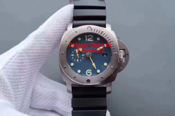 

Последняя версия Top Luxury Watches 47mm Blue Dial Super Luxury 1950 PAM719 GMT Pole 2 автоматические Модные мужские часы
