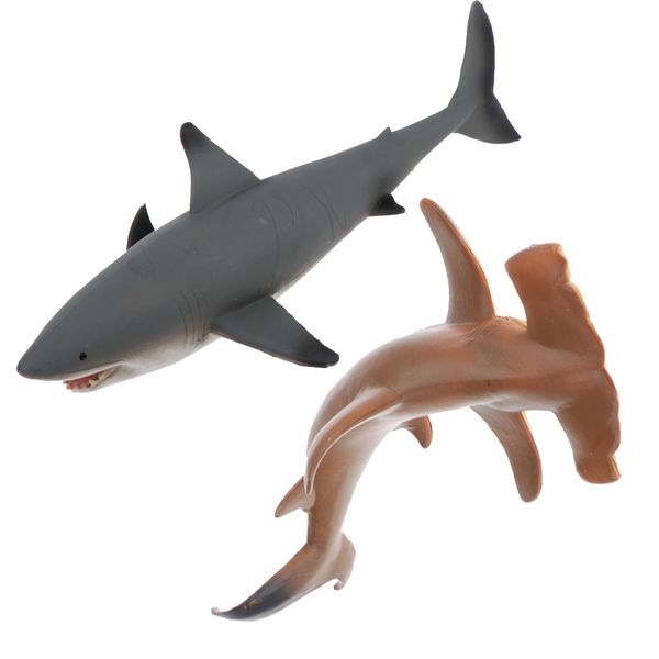 

2 pieces realistic ocean animal action figure