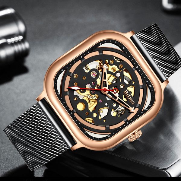 

men wristwatch sport watch quartz digital fashion casual stainless strap outdoor, Slivery;brown