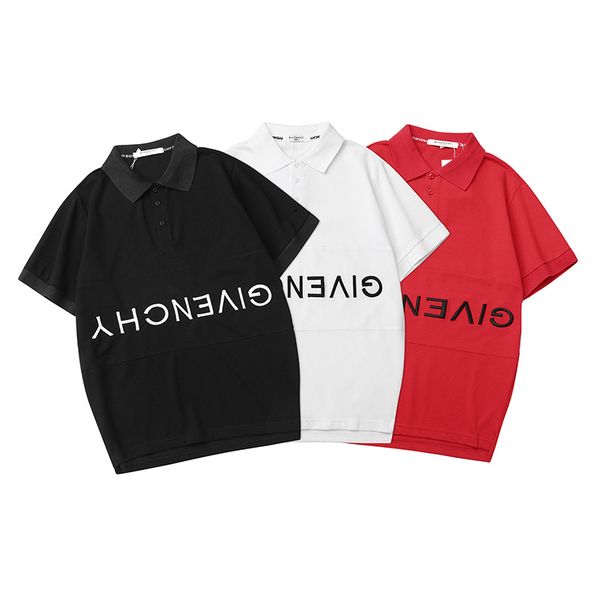 

2019 spring summer france tee t-shirt brand polo shirts garte embroidery brand letters men's clothing men brand polo shirt s-2xl, White;black
