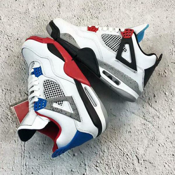 

jumpman 4 4s iv what the cactus laser wings mens kids basketball shoes denim blue eminem pale citron men sports sneakers, Black