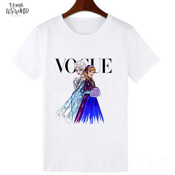 

summer graphic funny brave merida princess vogue harajuku t shirt women korean kawaii streetwear t shirt, White