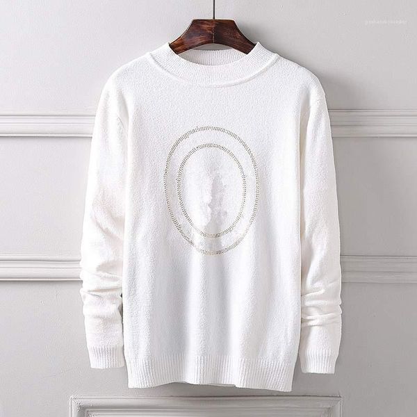 

lo печатный мужской свитер роскошные толстые вязаные свитера дизайнерские мужские пуловеры топы, White;black