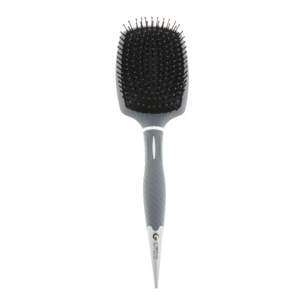 

anti-static massage paddle brush for detangling straightening blow drying, Silver