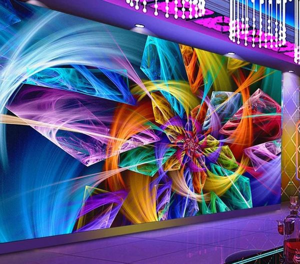 

настенная 3d обои 3d обои ночной клуб цветочный бар ктв инструмент стены