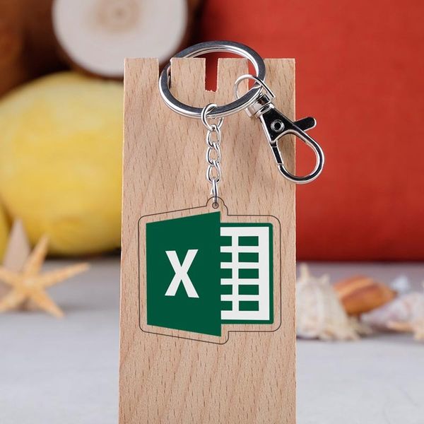 

1pc funny system app keychains it lover keychain keyring llaveo, Silver