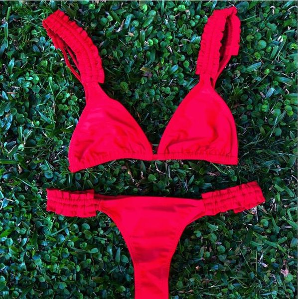 

pure bikini split edge купальный костюм, lotus leaf edge купальный костюм, сексуальная европа и америка