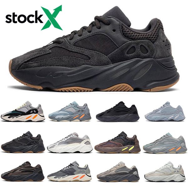 

adidas yeezy boost kanye west 700 акций х 700S волна бегун Hotsale мужчин, женщин грузопассажирских черный инерционные Vanta статические мужские Тренажёры Спорт кроссовки бегунов