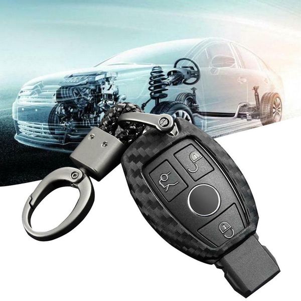 

new carbon fiber hard car key fob chain cover case for - w205 w212 x253 w166 x204 x166 w176 w246 w204 w222 w463 x156