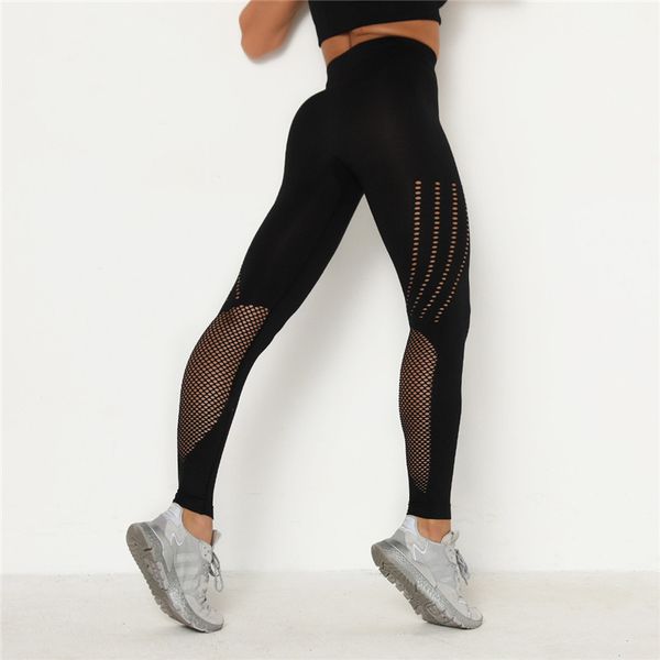 

yoga legging gym yoga pants fitness legging high waist tight elastic cutout quick sweat hip buttocks runing sports leggings, White;red