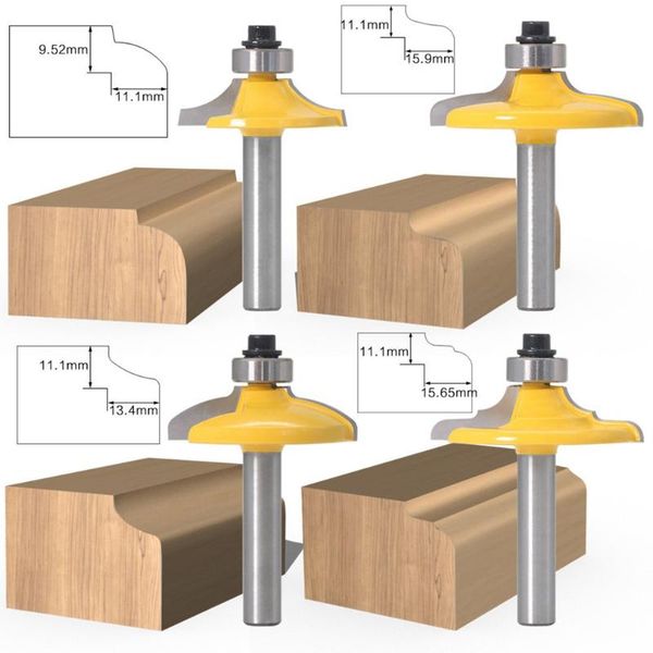 

8mm shank drawer front cabinet door front router bit set woodworking cutter woodworking bits tools