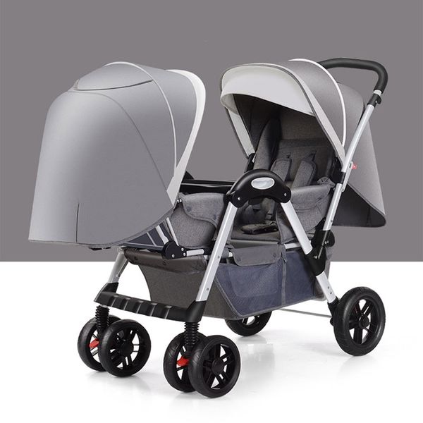

twins stroller newborn baby stroller can sit foldable face-to-face carriage large load-bearing 50kg express ship