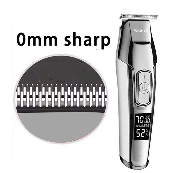 

kemei electric hair clipper lcd display 0mm men diy beard baldheaded trimmer km-5027 newclipper cxyig