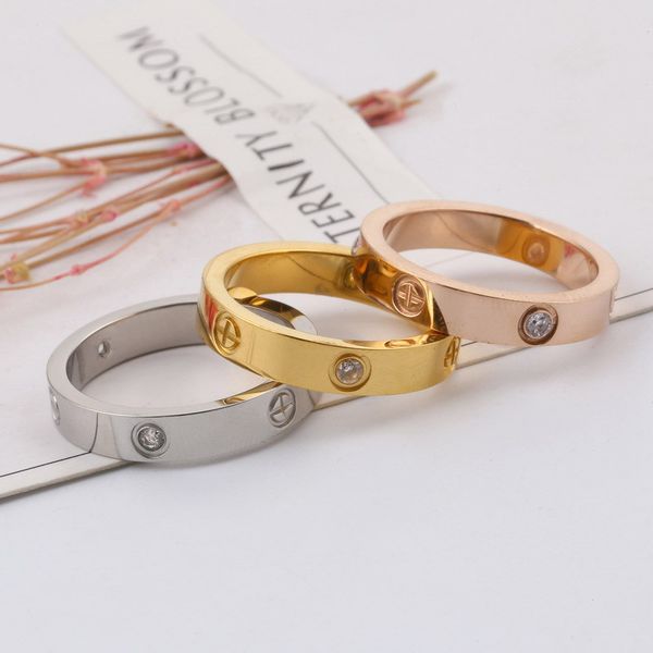 

Лучшие модели LOVE Rings винт титановые стальные кольца пара розовое золото женские к