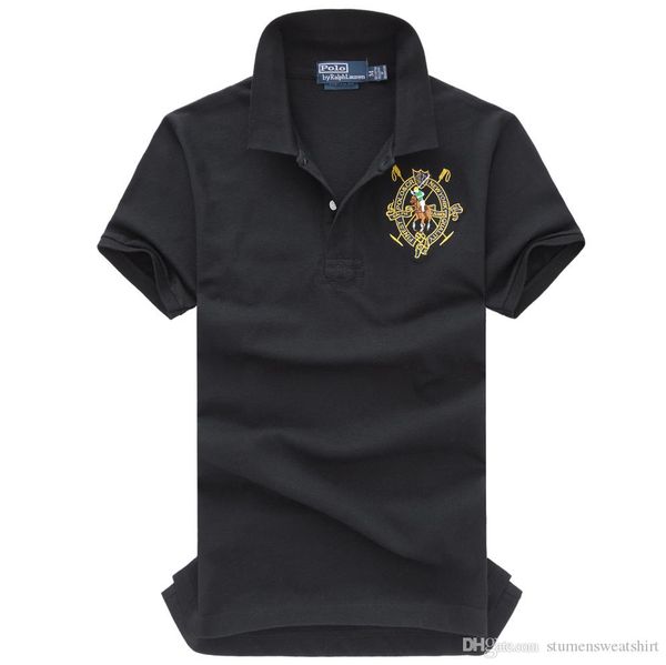 

brand men polo t-shirt custom designer trend t-shirt solid color cotton slim fit high street europe america popular boutique t-shirts, White;black