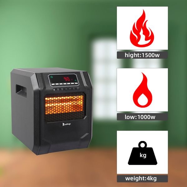 

space heater / infrared heater black us in stock