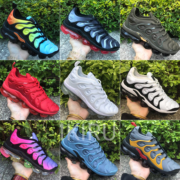 

2019 plus tn rainbow running shoes mens bumblebee be true grape triple black designer shoes white sneakers vapormax 9cc9#