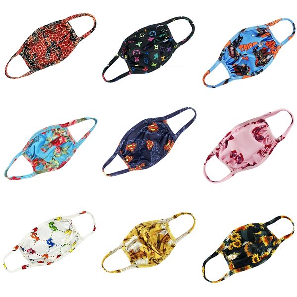 

designer printed face masks 3 layers non woven dustproof mask facial protective er masks set mouth mask face mask #905, Black