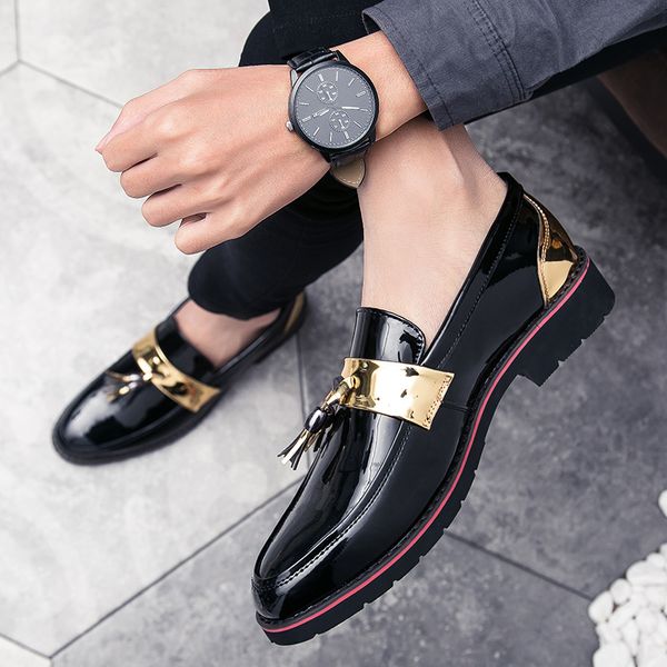 

men shoes loafers casual formal dress driving 2020 black british slip on
