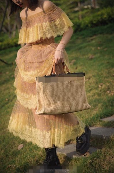 

elegant woman long dress 2020 summer female off shoulder lace dresses, Black;gray