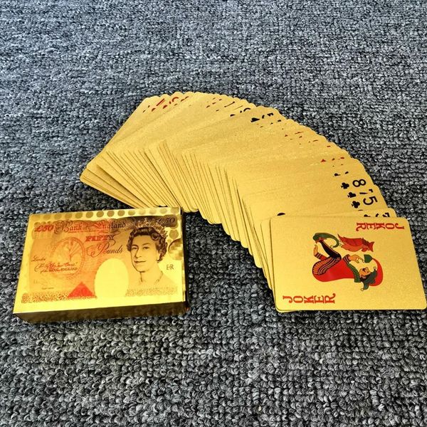 

24k gold foil poker set колода игральных карт водонепроницаемая настольные карточной игры волшебное карты коллекция подарков инновационные к, Black;blue