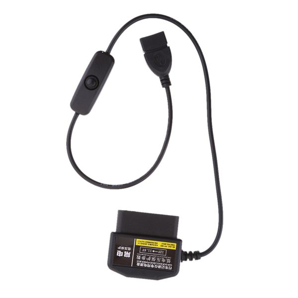 

obd 2 car charger 16 pin connector usb power cable for phone camera dvr gps