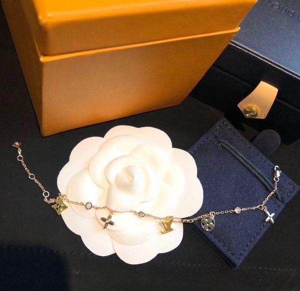 

old flower four leaf small bracelet bracelet earrings iced out chains jewelry necklace mens 14k gold chains rings cuban link chain 2020 new, Black
