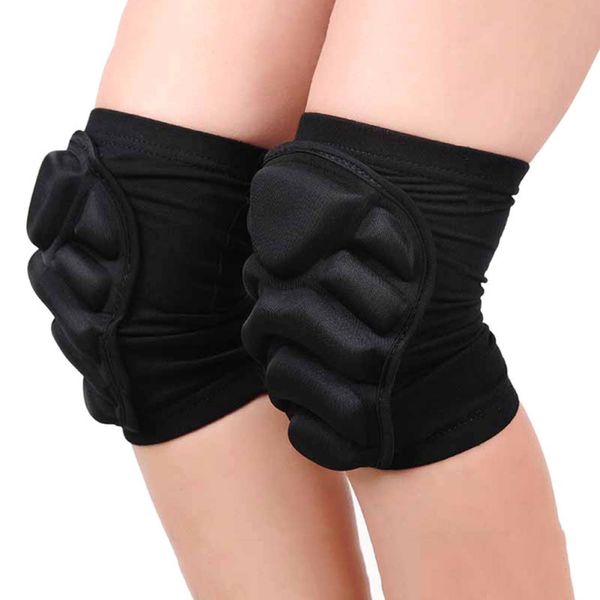 

leg knee patella support brace wrap sport body protector pad sleeve black eva sponge breathable lightweight knee padded, Black;gray